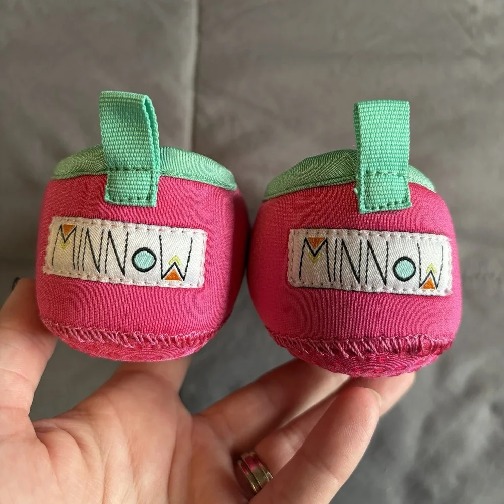 NIB Minnow Australia Toddler Beach Water Shoes Size 8AU US9 Watermelon Slip On
